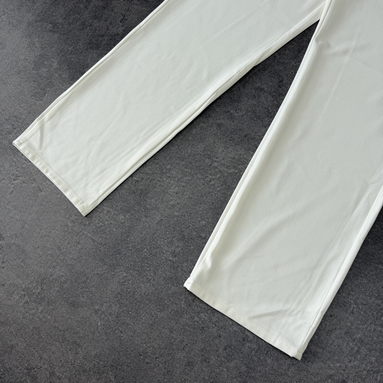 Zara Baggy Fit Pilesiz Kumaş Pantolon | Fildişi 