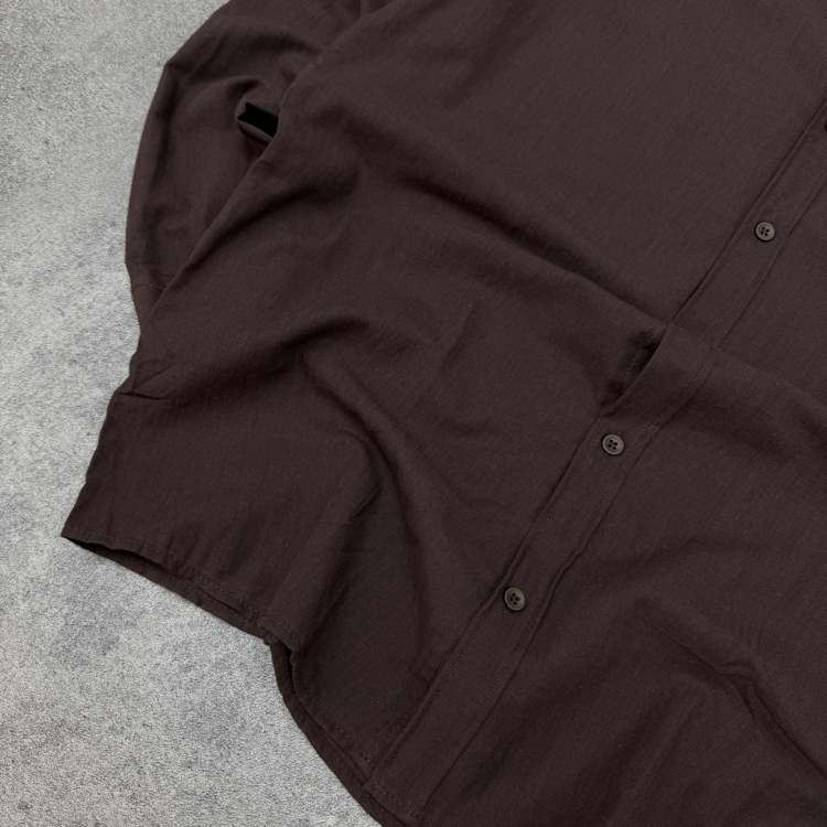 Zara Ham Keten Relax Fit Gömlek | Acı Kahverengi  [JSFR]