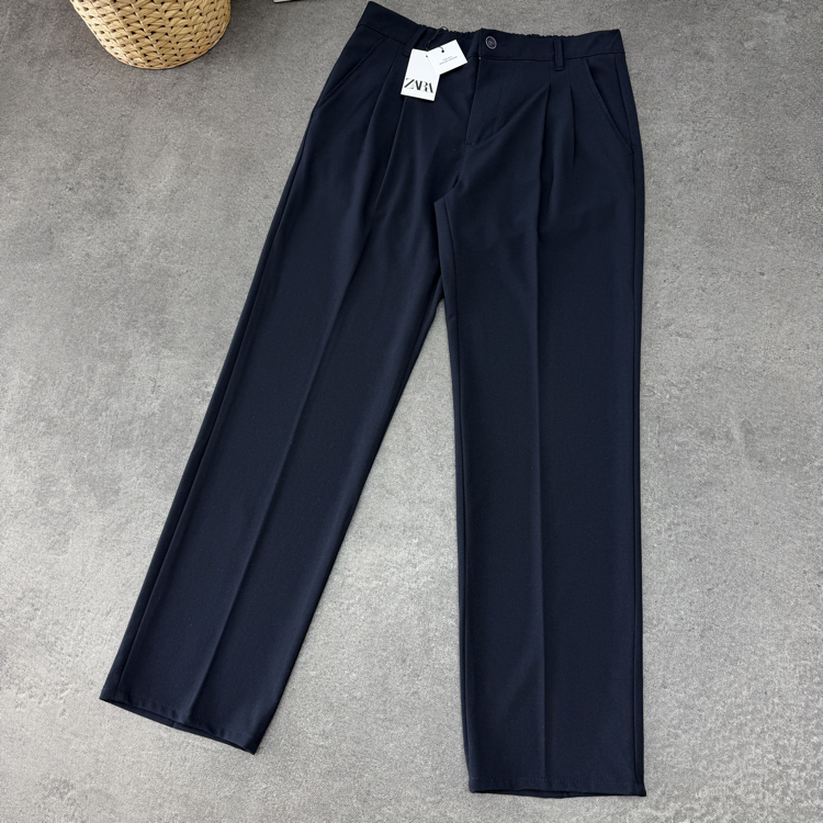 Zara Baggy Fit Kumaş Pantolon | Lacivert