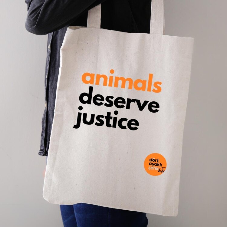 Animals deserve justice | Kanvas çanta