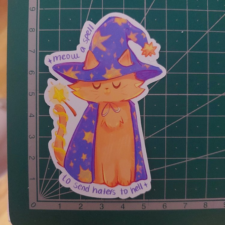 Magician Cat Sticker