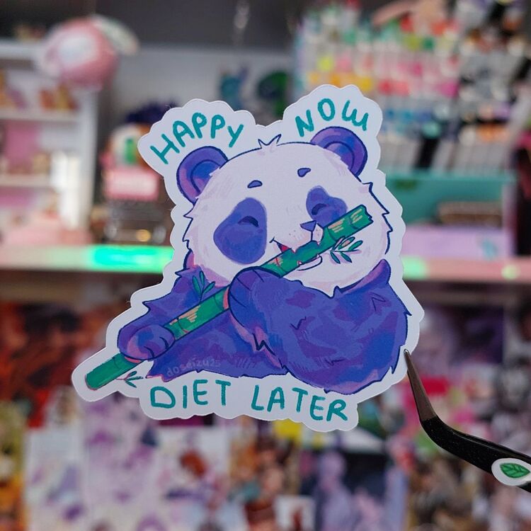 Diet Panda Sticker