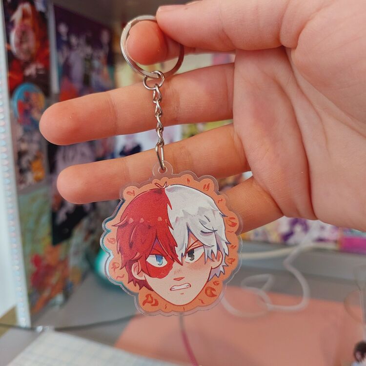 Todoroki Çift Yüzlü Anahtarlık