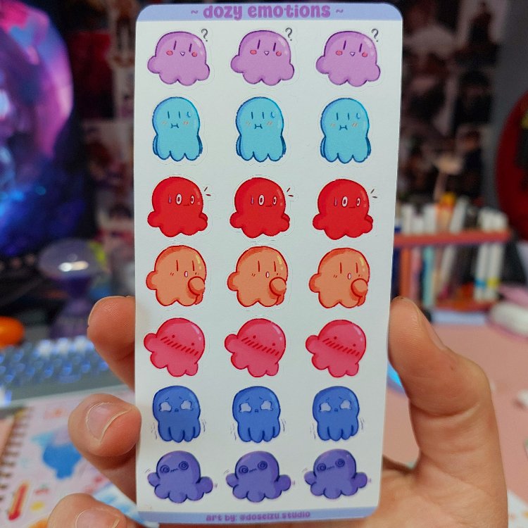 Dozy Emotions Sticker Sayfası 