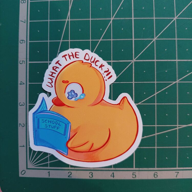 Study Duck Sticker