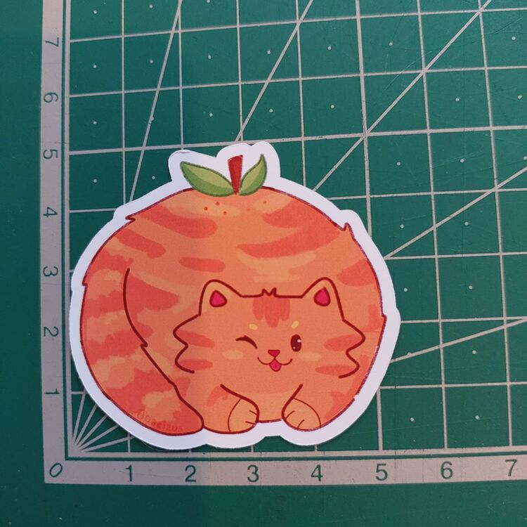 Orange Cat Sticker