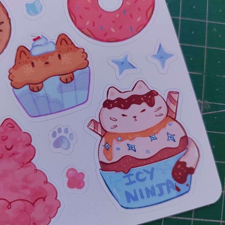Sweet Kittens Sticker Seti