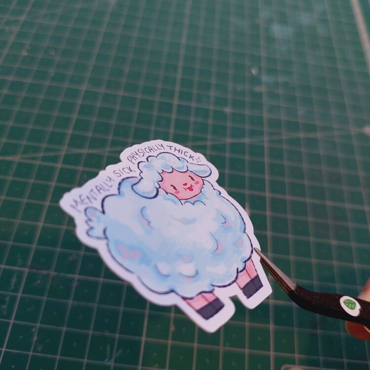 Thick Sheep Sticker