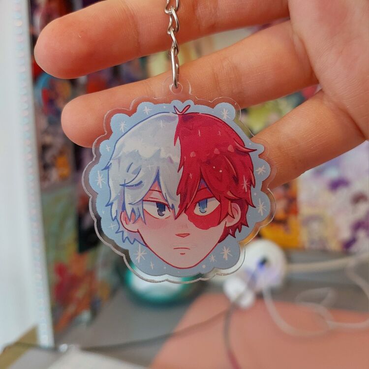 Todoroki Çift Yüzlü Anahtarlık