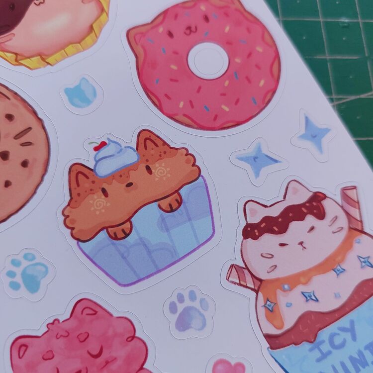 Sweet Kittens Sticker Seti