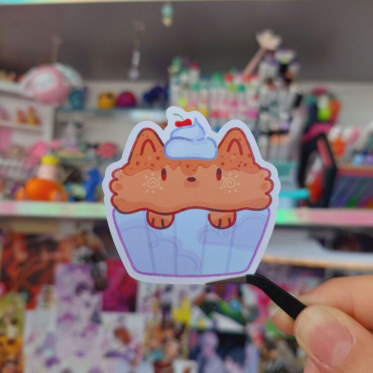 Muffin Kedi Sticker