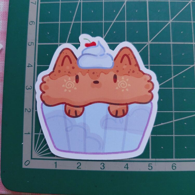 Muffin Kedi Sticker