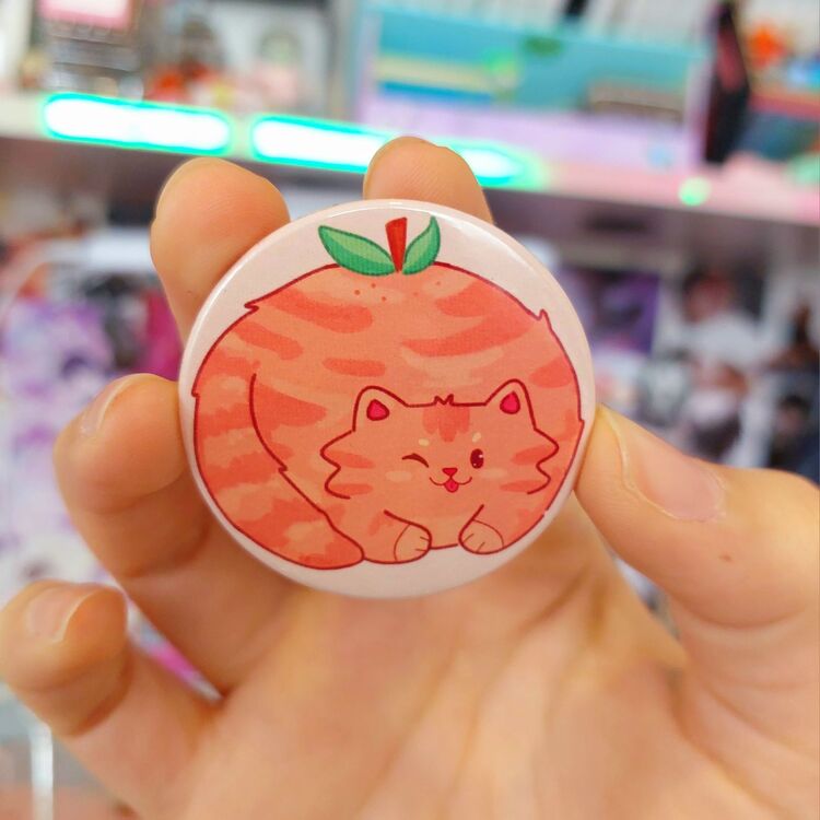 Orange Cat Rozet