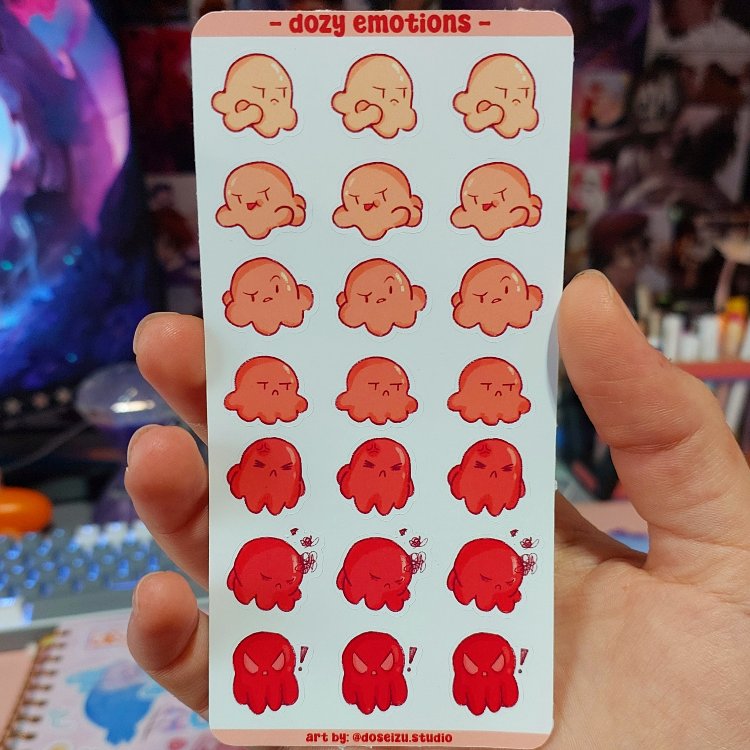 Dozy Emotions Sticker Sayfası 