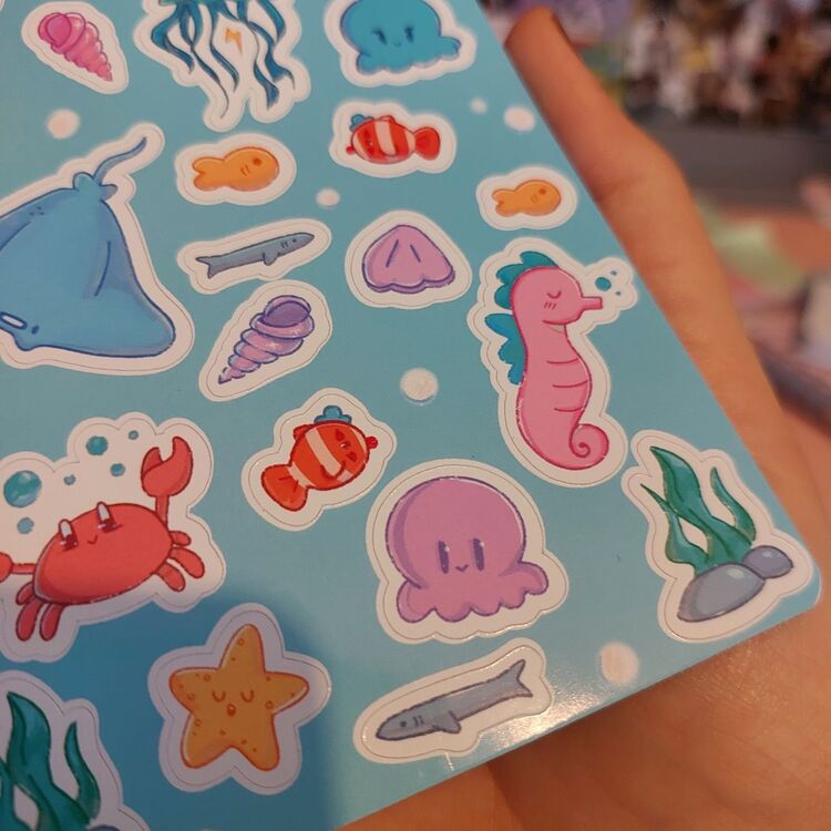 Ocean Bubbles Sticker Seti