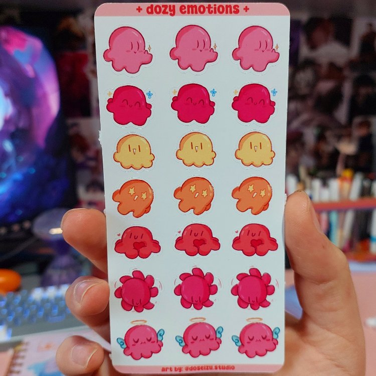 Dozy Emotions Sticker Sayfası 