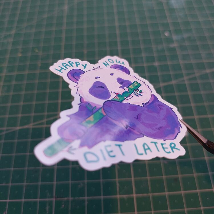 Diet Panda Sticker