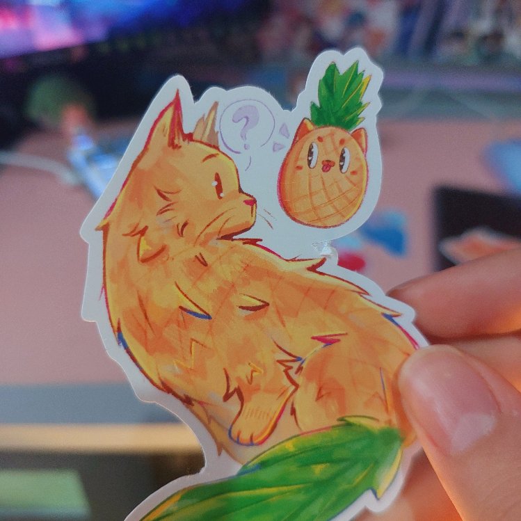Ananas Kedi Sticker