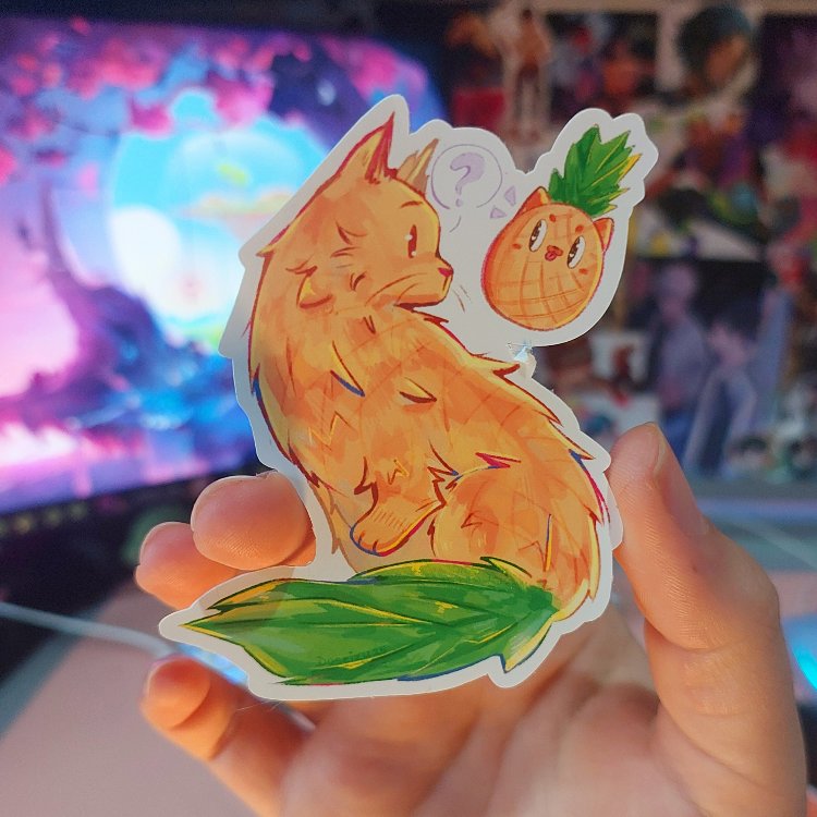Ananas Kedi Sticker