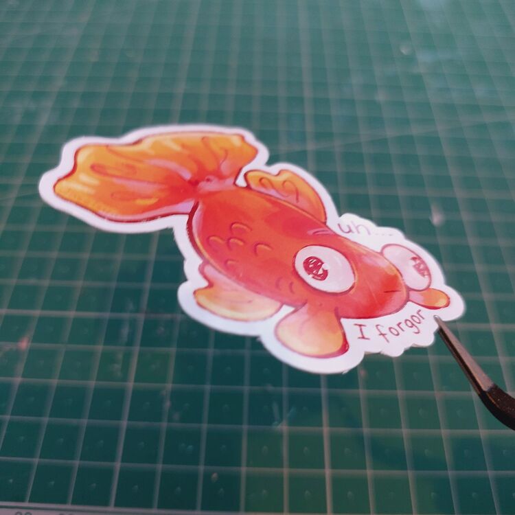 Forgor Fish Sticker