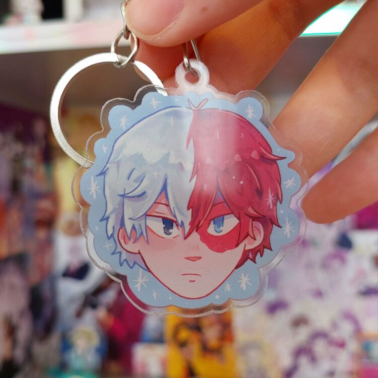 Todoroki Çift Yüzlü Anahtarlık