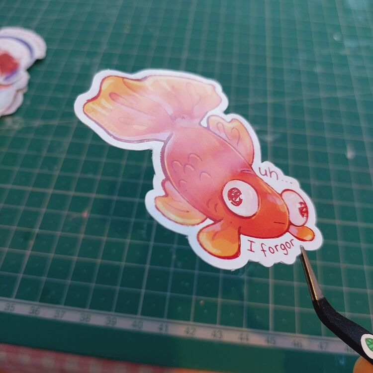 Forgor Fish Sticker