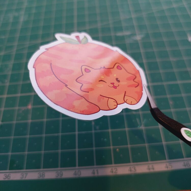 Orange Cat Sticker