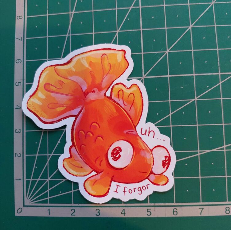 Forgor Fish Sticker