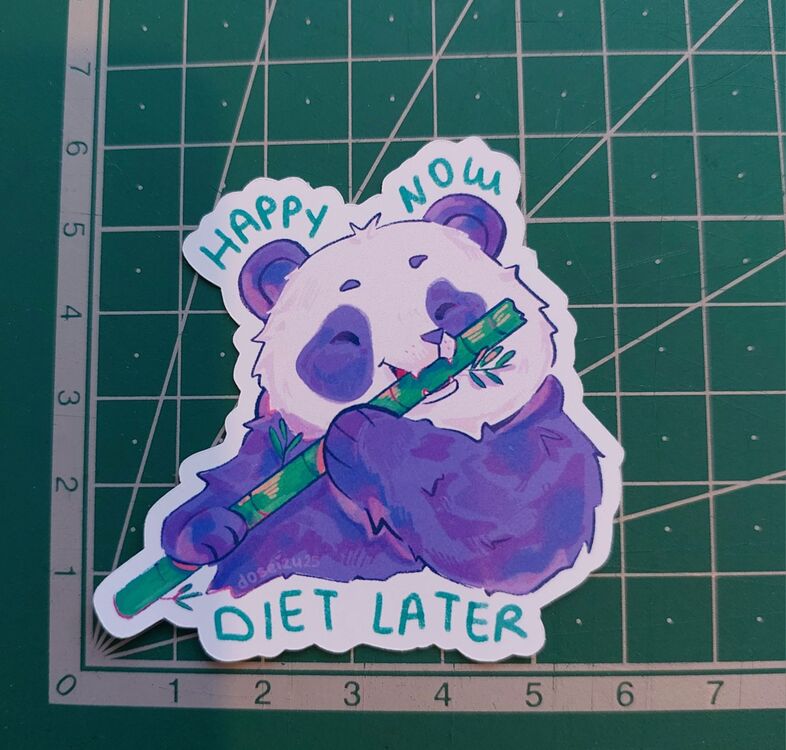 Diet Panda Sticker