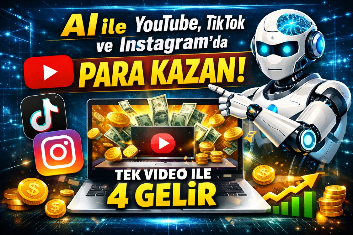 Kurs-Tek Bir Video Sistemiyle 3 Günde 3 Gelir Kaynağı Oluşturun