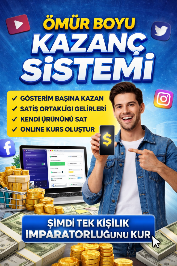 Kurs-Tek Bir Video Sistemiyle 3 Günde 3 Gelir Kaynağı Oluşturun