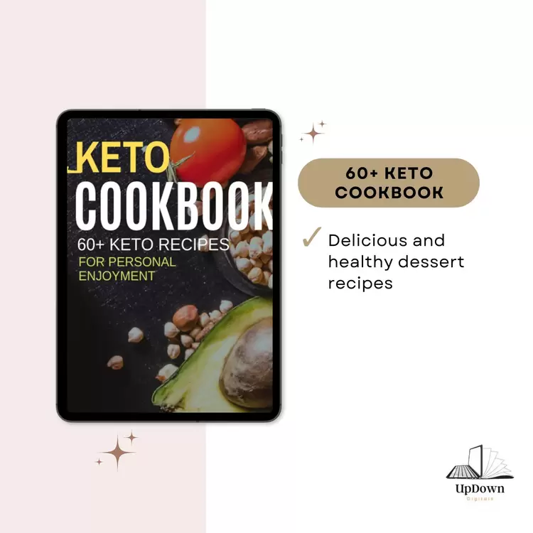 60+ Keto Recipes eBook PDF – Low Carb High Fat Meal Guide, Ketogenic Diet Cookbook 