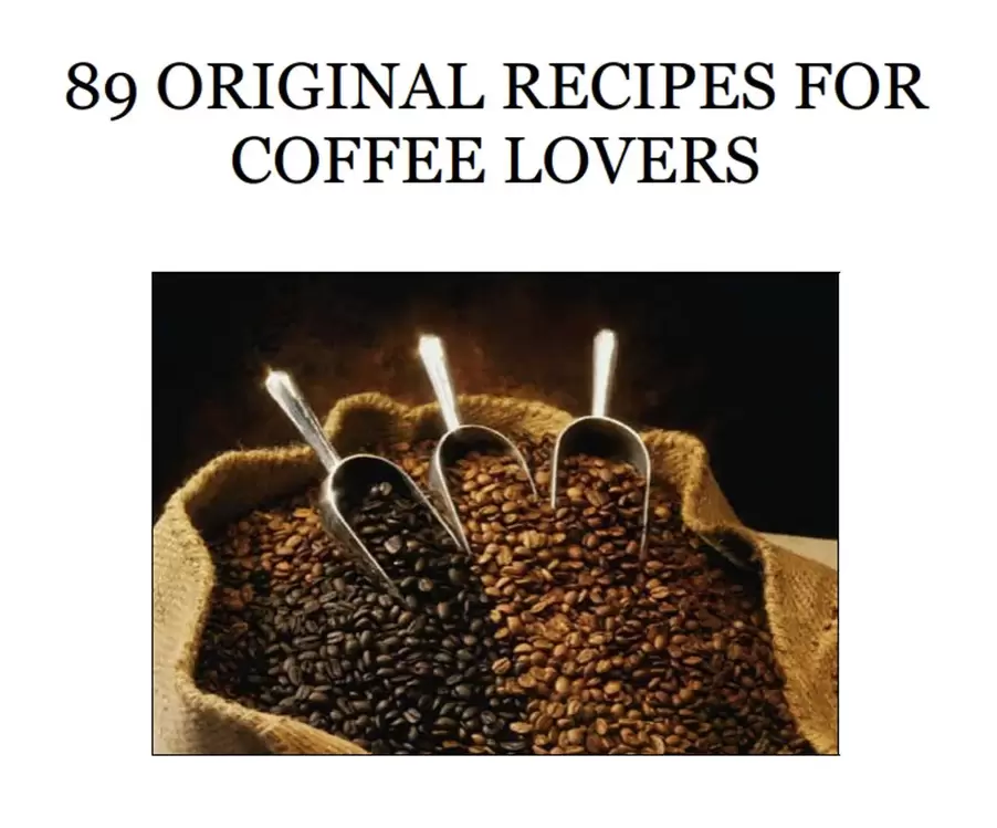 89 Coffee Recipes eBook – Digital Coffee Lover Cookbook PDF, Barista Drink Recipes