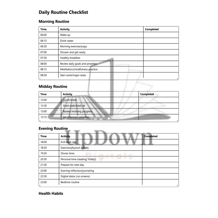 Personal Development Planner PDF – Goal Setting & Productivity Tracker, Self-Growth Journal