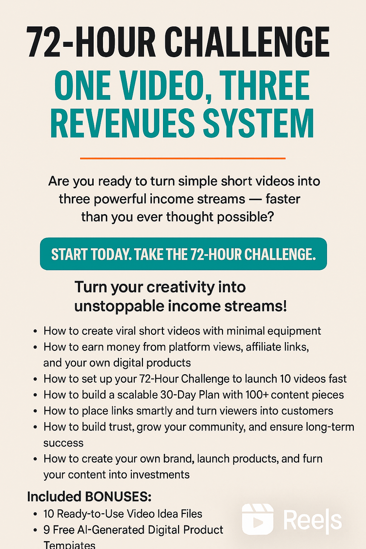 Master Bee 1.1 English Version 72-Hour Challenge: Build 3 Income Streams with One Video System