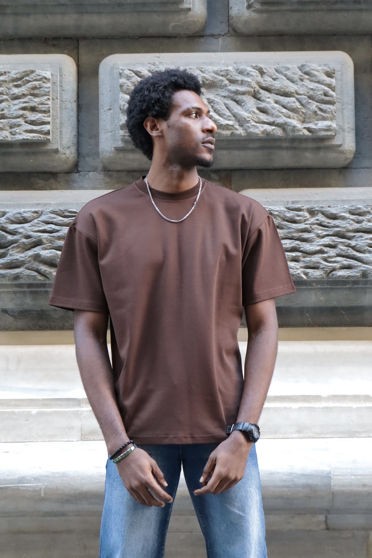 DRAKO Kahve Zen Fit Tişört