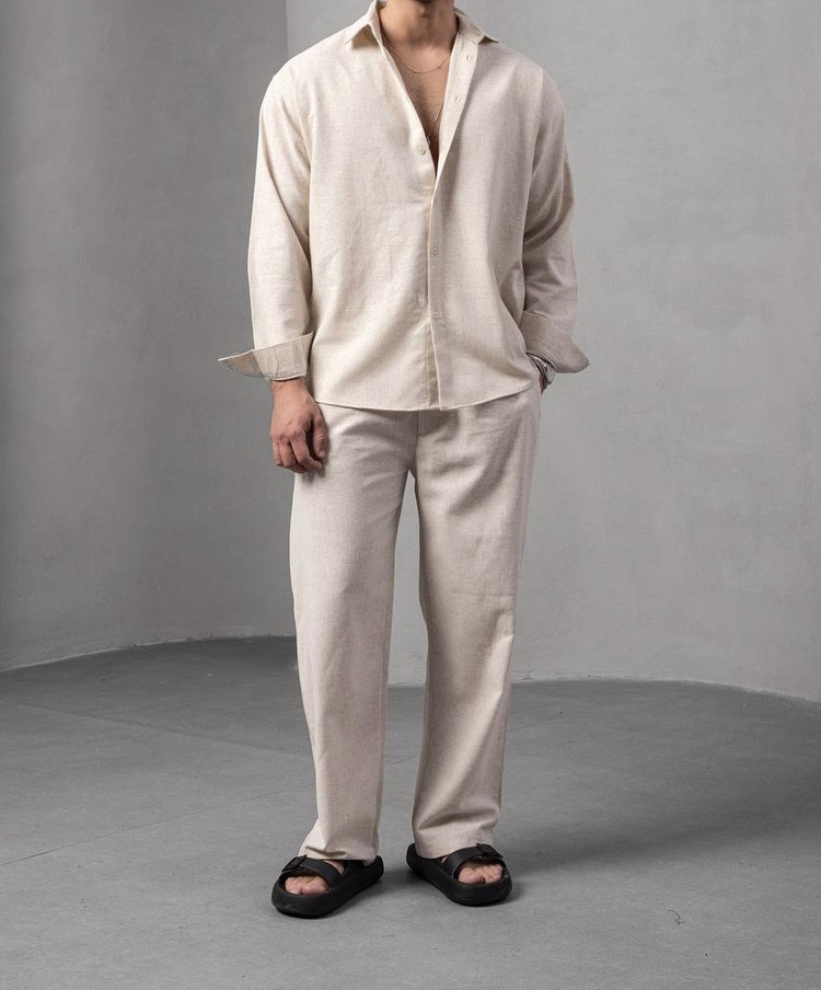 DRAKO Natural Linen Pantolon