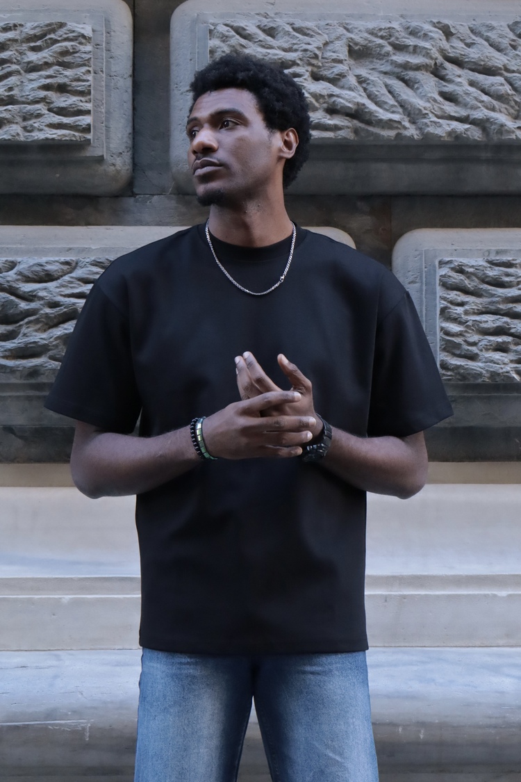 DRAKO Siyah Fit Tişört