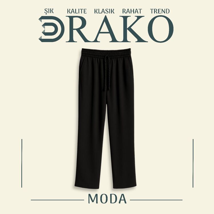 DRAKO Siyah Relax Pantolon