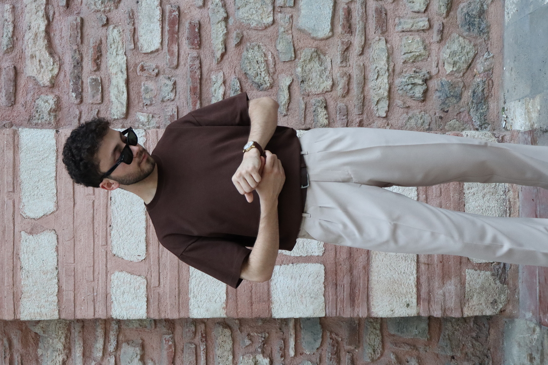 DRAKO Bej Baggy Pantolon
