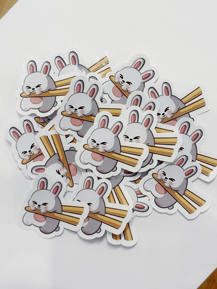Mochi Leebit Easy-Peel Sticker