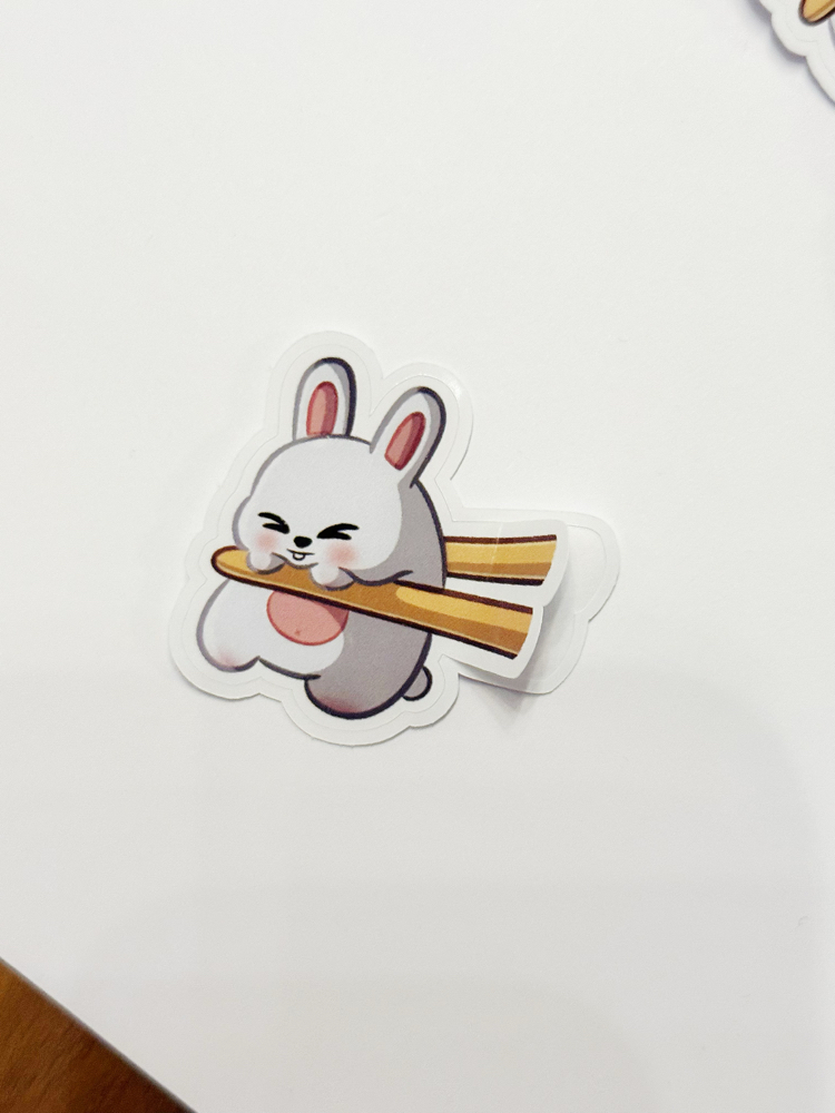 Mochi Leebit Easy-Peel Sticker