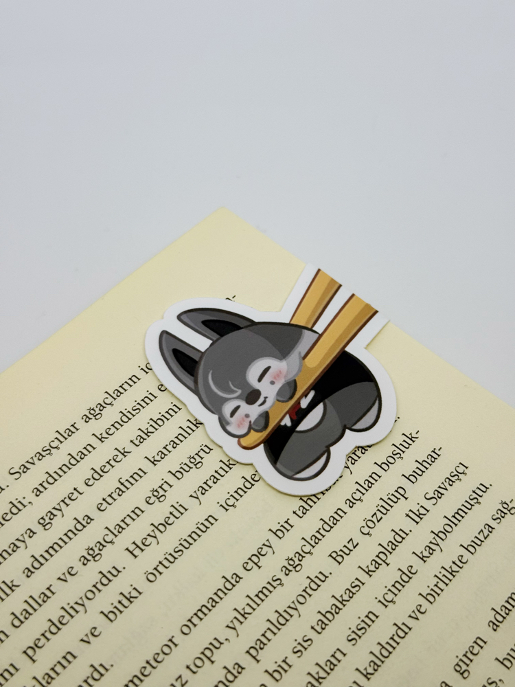 Mochi Wolfchan Magnetic Bookmark