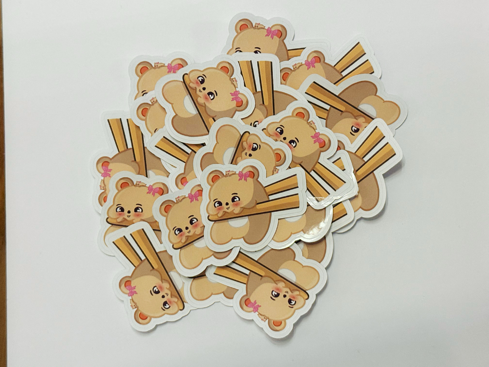 Mochi Hanquokka Easy-Peel Sticker