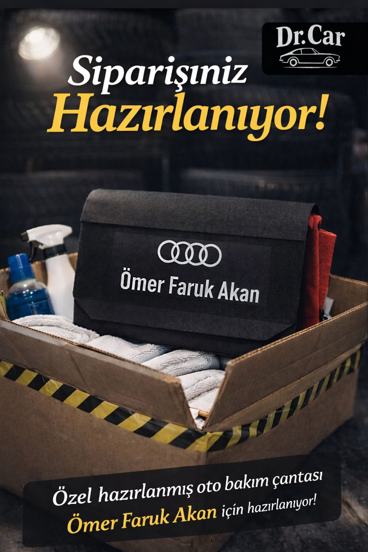 Dr.Car KİŞİYE ÖZEL BASKILI OTO BAKIM ÇANTASI 