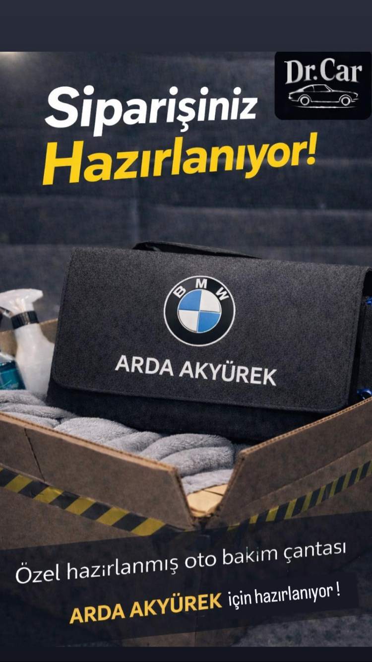 Dr.Car KİŞİYE ÖZEL BASKILI OTO BAKIM ÇANTASI 