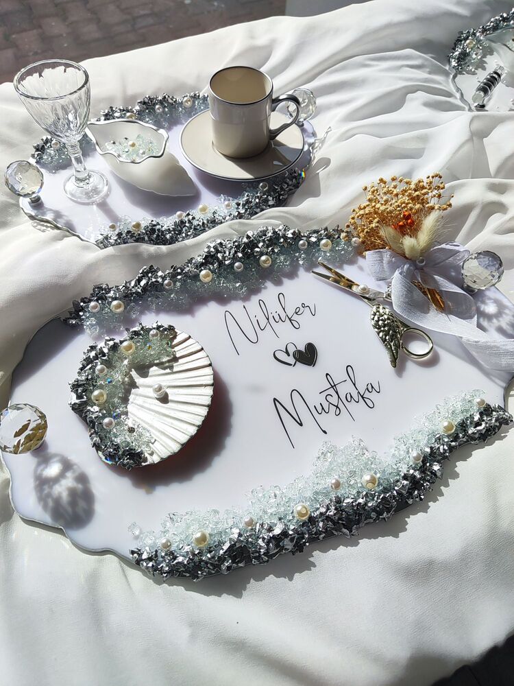 Gümüş Doğal istiridyeli muhteşem set