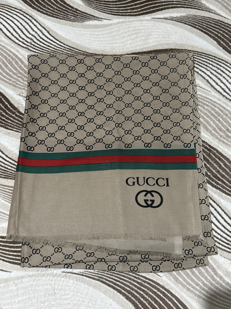 GUCCI ŞAL (AÇIK KAHVERENGİ)