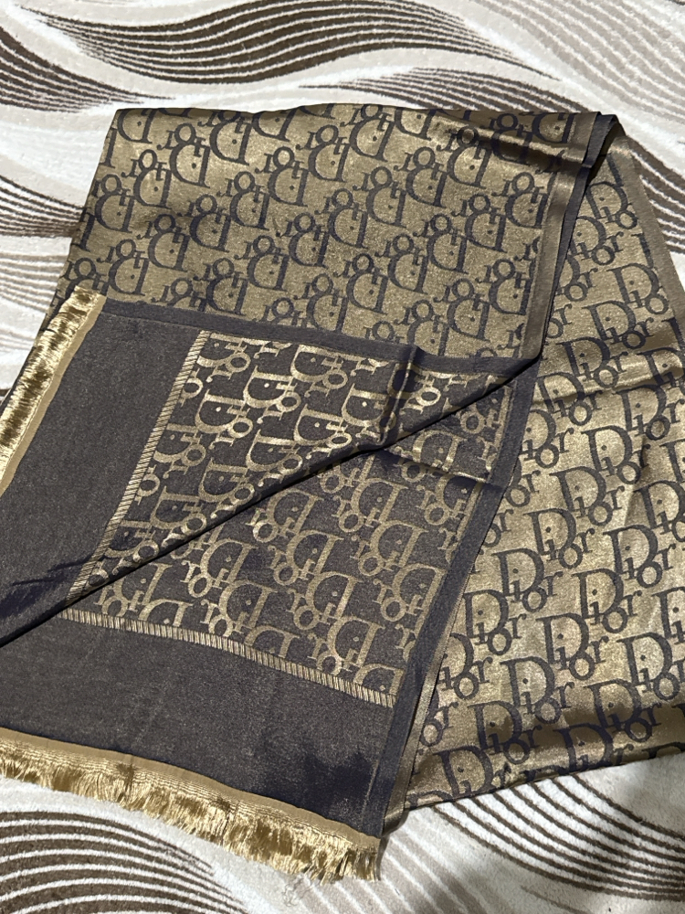 DIOR ŞAL (GOLD & MAVİ)