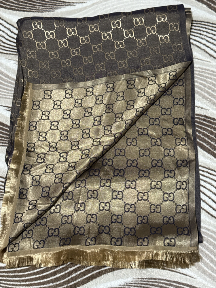 GUCCI ŞAL (GOLD & MAVİ)